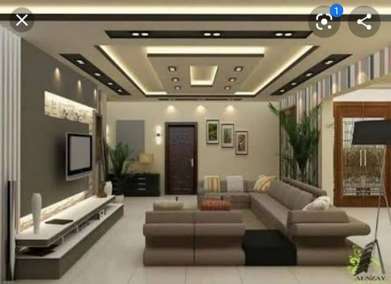 POP Ceiling / False Ceiling / Plaster Paris / Gola border / Ceiling 6