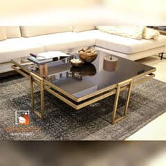 Modern Center Table | Center Table With Marble Top | Modern Center tab 0