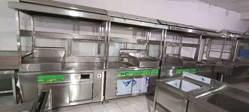 shawarma counter Fast food machinery pizza oven fryers 3