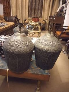 antique hand crafted Mughal art copper  lamps What's app 03188545977