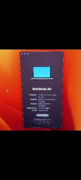 MacBook Air 2020 Core i3 8GB 256GB with Box 4