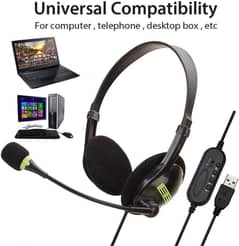 SY440MV Earphones USB/3.5mm Gaming Headset Head-mounted for Phone/PC