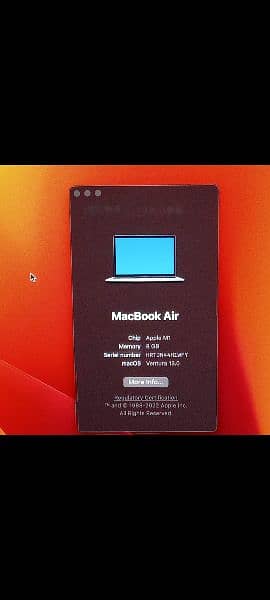 MacBook Air M1 2020 8GB 256GB MGN93 A2337 Silver Color 1