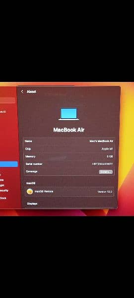 MacBook Air M1 2020 8GB 256GB MGN93 A2337 Silver Color 2