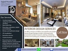 Interior Designer | Life style | Home, offic, saloon | Execution