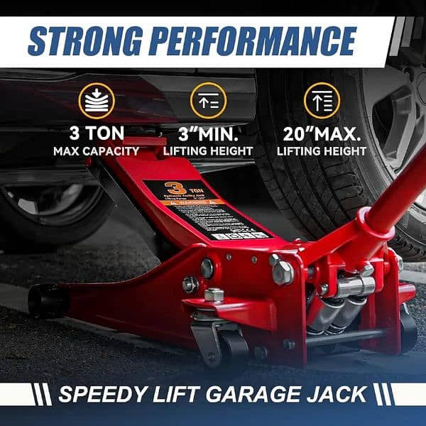 Universal Low Profile Garage Hydraulic Trolley Service Lift Floor Jack 1