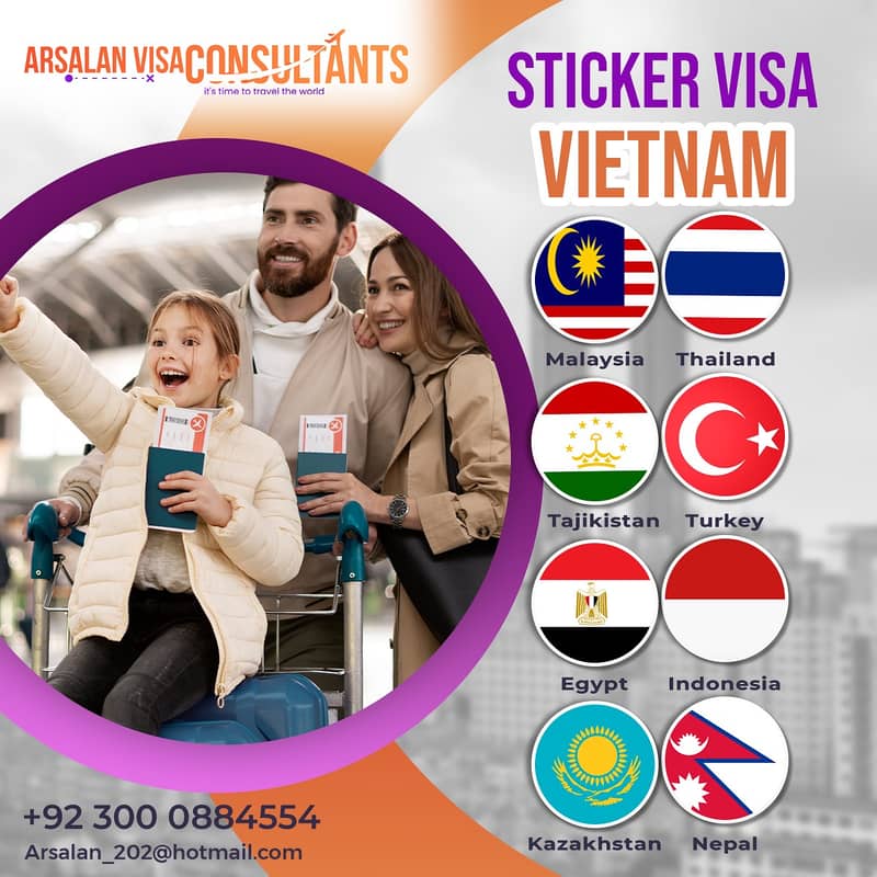 E Visa Sticker Visa Available Arsalan Visa Consultancy 1