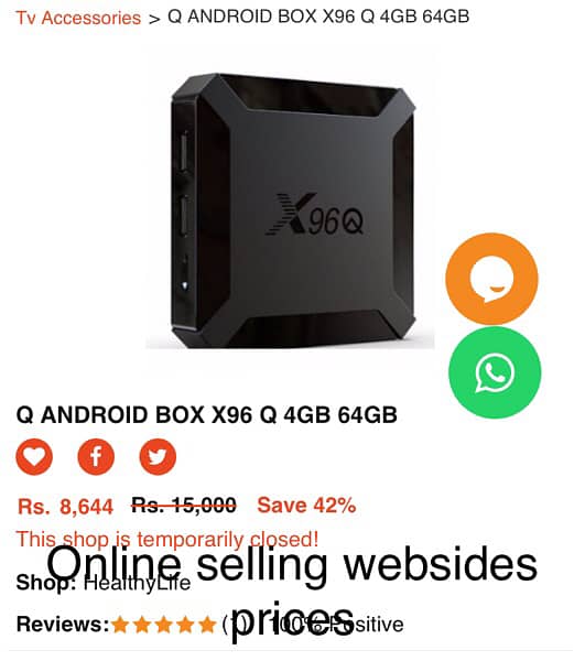 android tv box Original X96 4GB Ram 64 GB memory 1