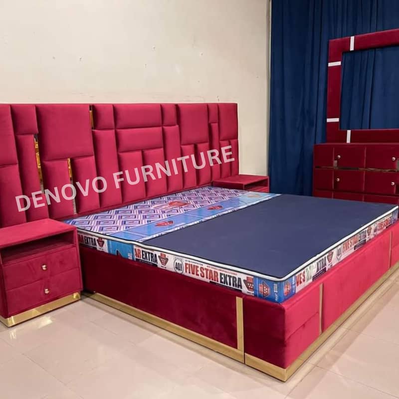 bed, bedset, poshish bed, king size bed, wooden beds 1