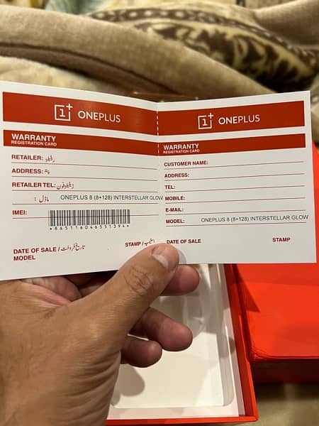 One Plus 8 Official pta approved with United warranty 10/10 Dual Sim 1