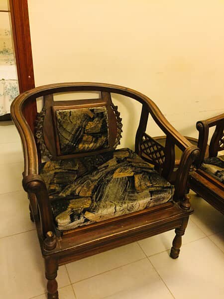 Sheesham wood sofa set 0