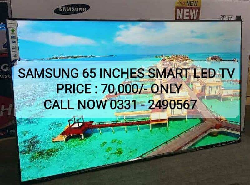 BUY NOW 65 INCHES SMART SLIM LED TV HD FHD 4K TV ALL SIZE AVAILABLE 1