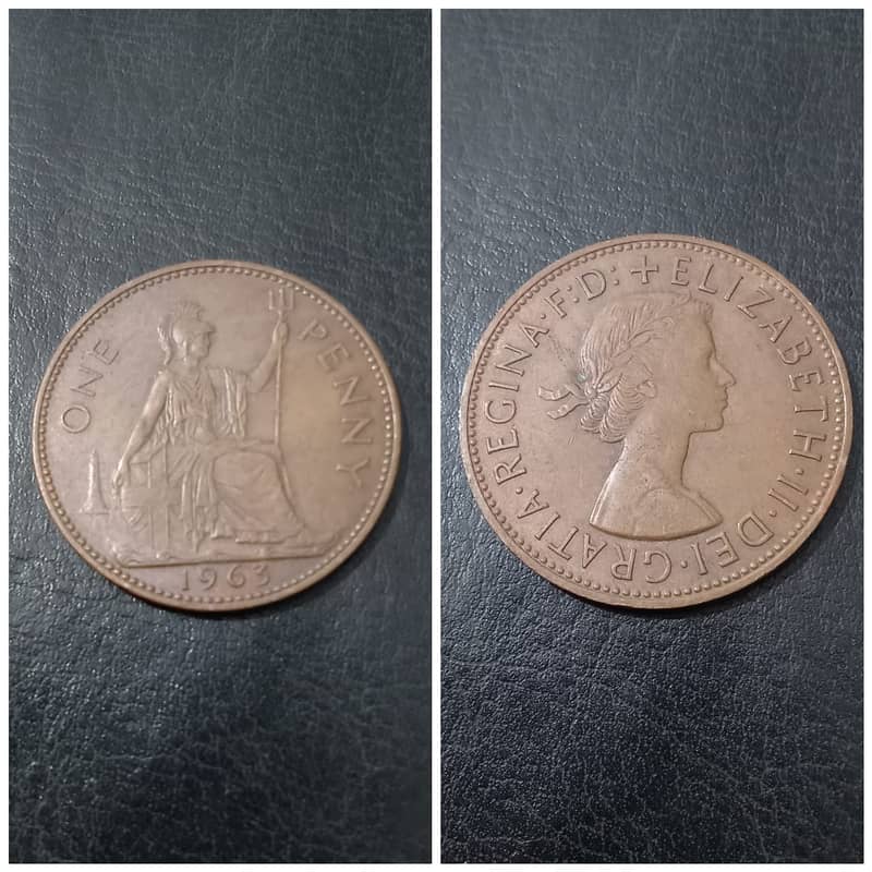 10 different years penny coin 8