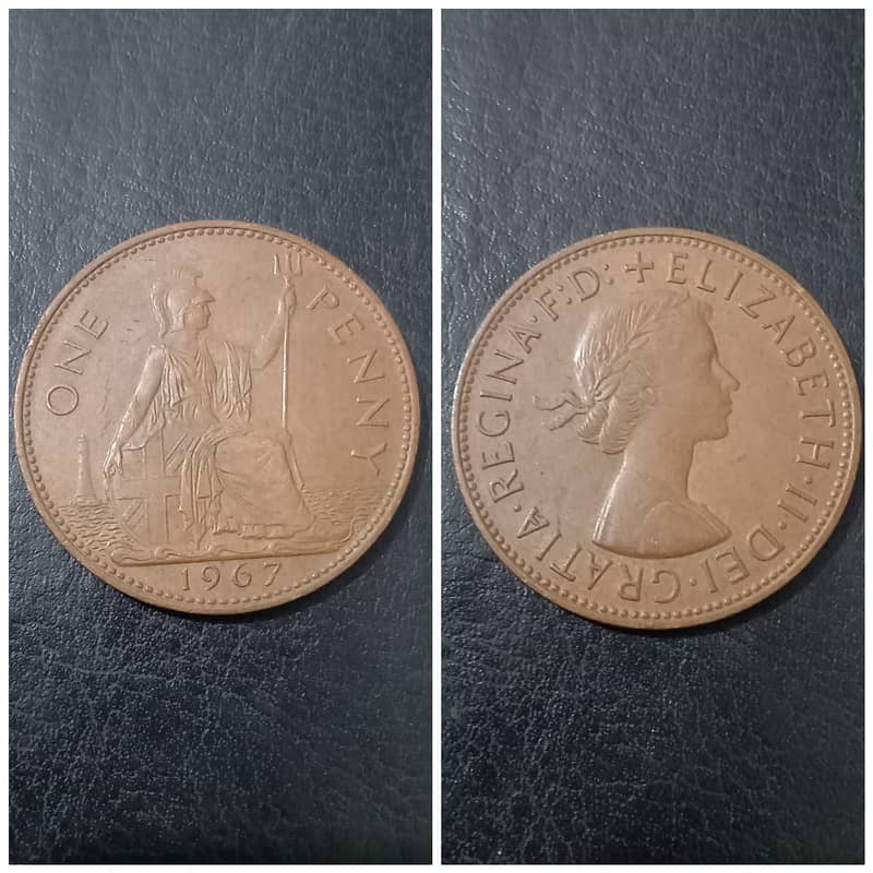 10 different years penny coin 9