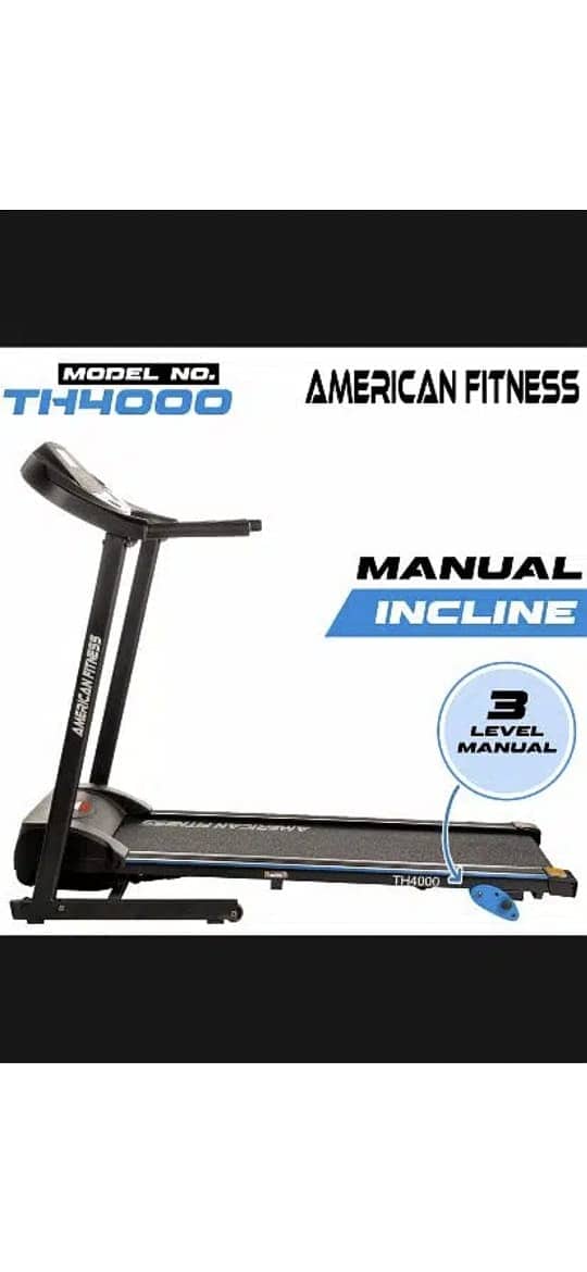 American Fitness Motorized TreadMiLL TH 4000 DC Motor free delevery 8
