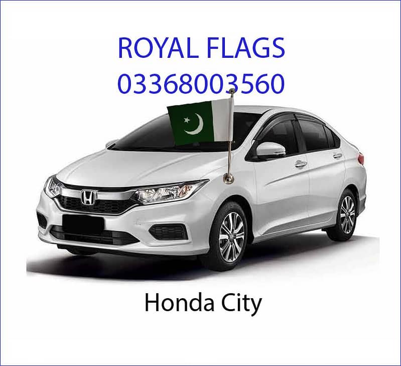Car Flag pole for & Pakistan Flag for car 4
