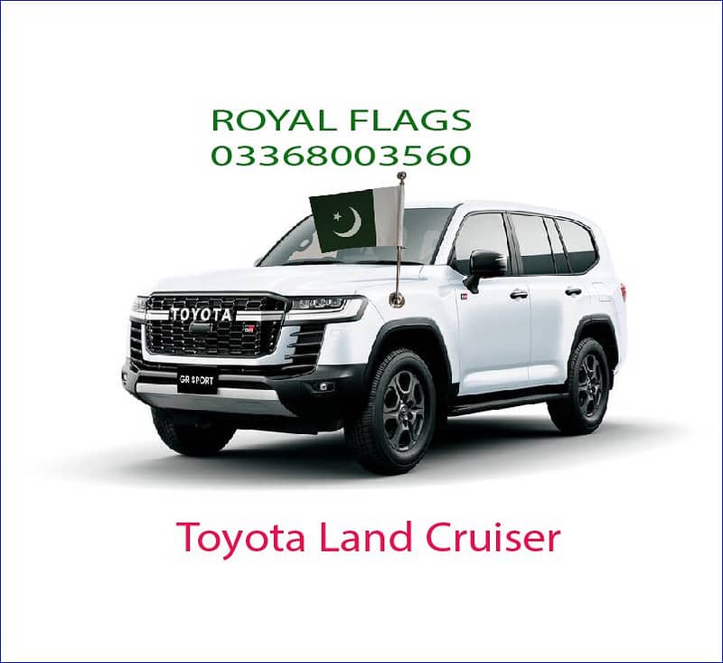 Car Flag pole for & Pakistan Flag for car 9