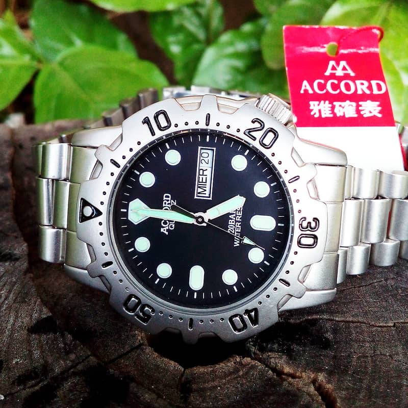 Accord Brand New Steel Diver Watch 4