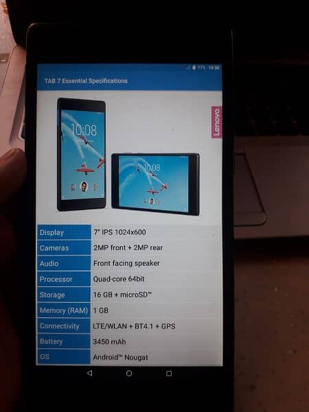 Lenovo Tablet 1GB/16GB TB-7304X 0