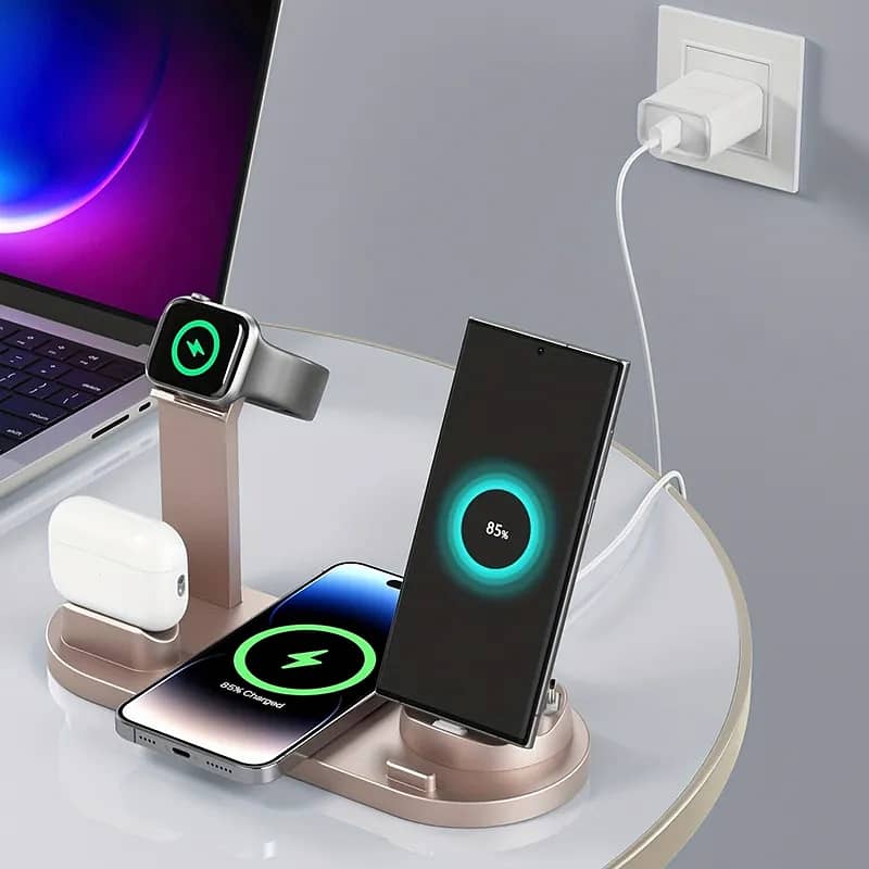 Wireless Charger Stand Pad Fast Charging Dock. 12