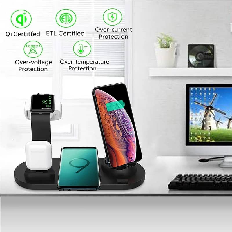 Wireless Charger Stand Pad Fast Charging Dock. 14