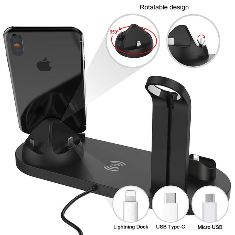Wireless Charger Stand Pad Fast Charging Dock. 17