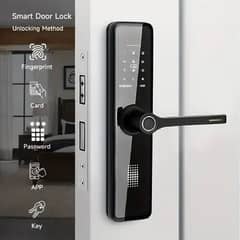 Fingerprint Wifi mobile based smart life Handle door lock security