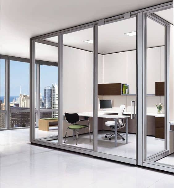 GYPSUM BOARD DRYWALL PARTITION, GLASS PARTITION, OFFICE RENOVATION 2