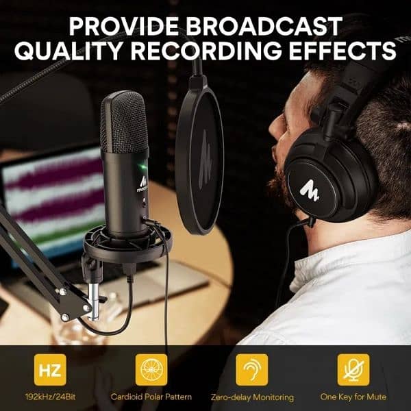 MAONO 401 Professional USB Podcasting Microphone best voiceover Mic 4