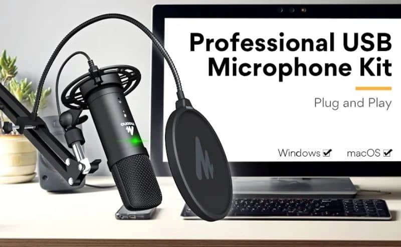 MAONO 401 Professional USB Podcasting Microphone best voiceover Mic 7