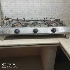 Used manual stove with three burner urgent for sale