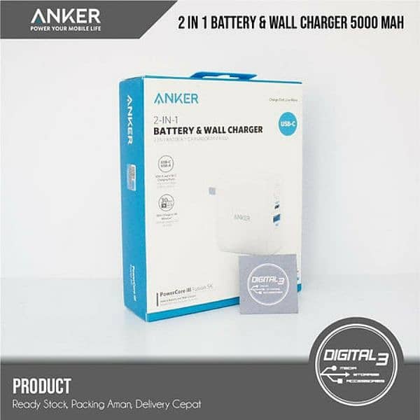 Anker power bank+charger 5000mah 1