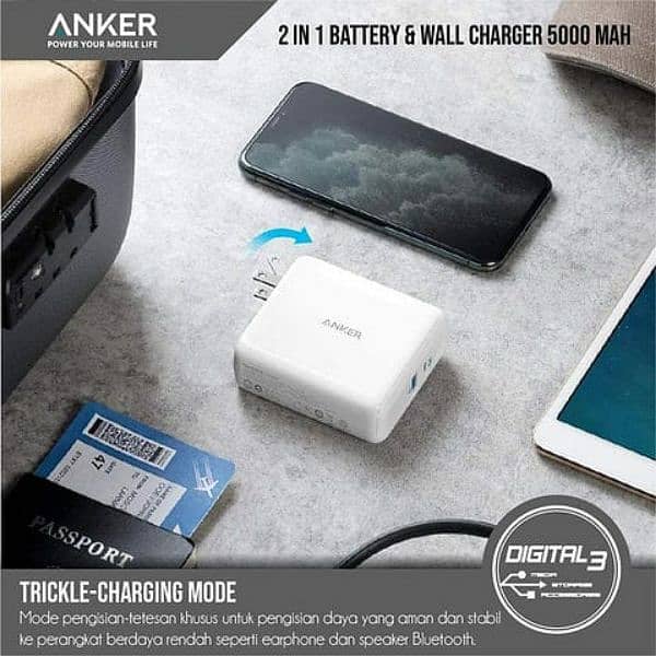 Anker power bank+charger 5000mah 2