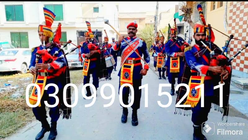 foji band baja/fauji pipe band Lahore/Dhool/ Barat/Shadi/Mehndi/Event 2