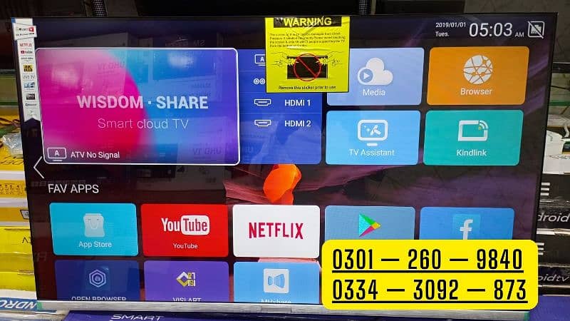 55 INCH SMART UHD LED TV ANDROID WIFI WITH MOBILE CONECTIVITY 0