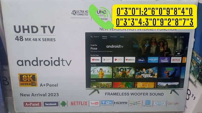 32 INCH SMART LED TV WITH ANDROID AND MOBILE WIRELESS DISPLAY OPTION 1