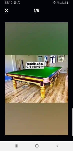 Snooker table & Billiards new 1