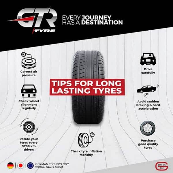 GTR 165/65/R14 (1tyre price)+100SHOPS ALL OVER PAKISTAN 1