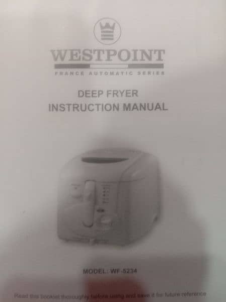 Deep Fryer (West point WF-5234) 3
