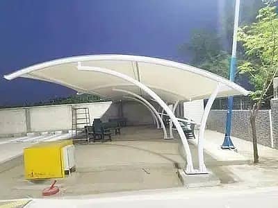 fiberglass shed\car parking shade\car shed\Fiber Shades\Tensile Shades 4