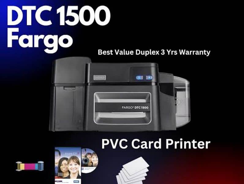 Dtc 1500 daulside cards Printer 0