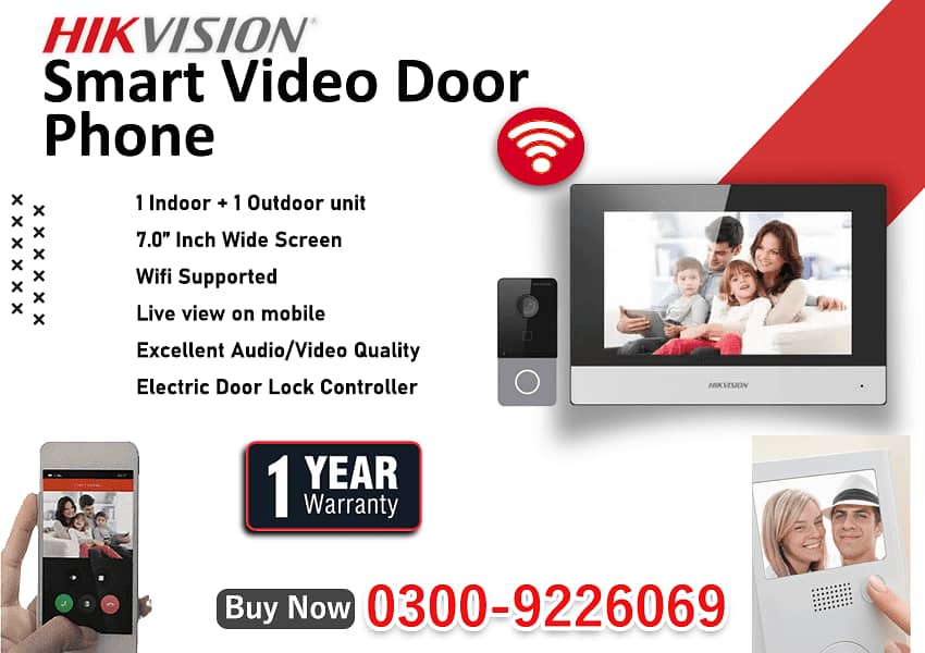 Hikvision Smart Video Door Phone with 1 Year Warranty 0