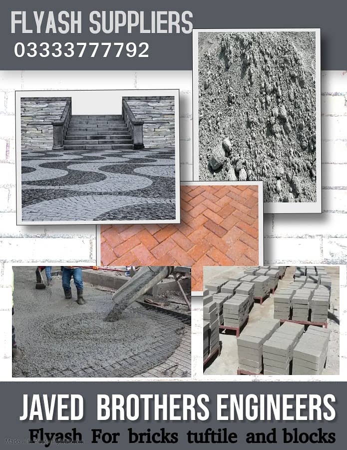 Fly ash sale for brick  tuftile and blocks in pakistan 2