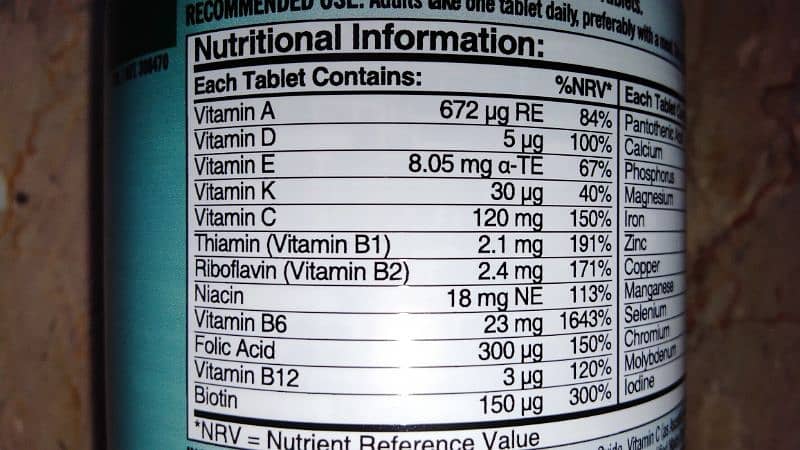 UK imported kirkLand Daily Multi vitamin and Minerals 400 tab 4