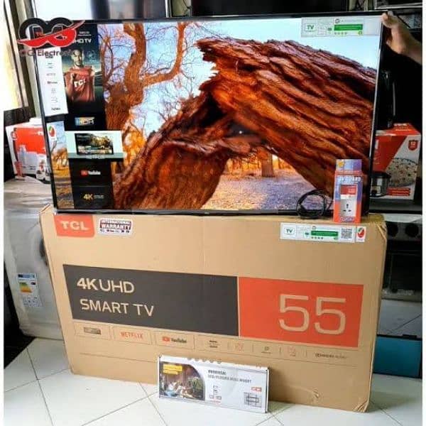 55 inch TCL LED Tvs New 2024 model box Pack 03225848699 0