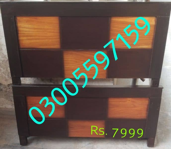 double bed single wood furniture dressing almari side table dining use 11