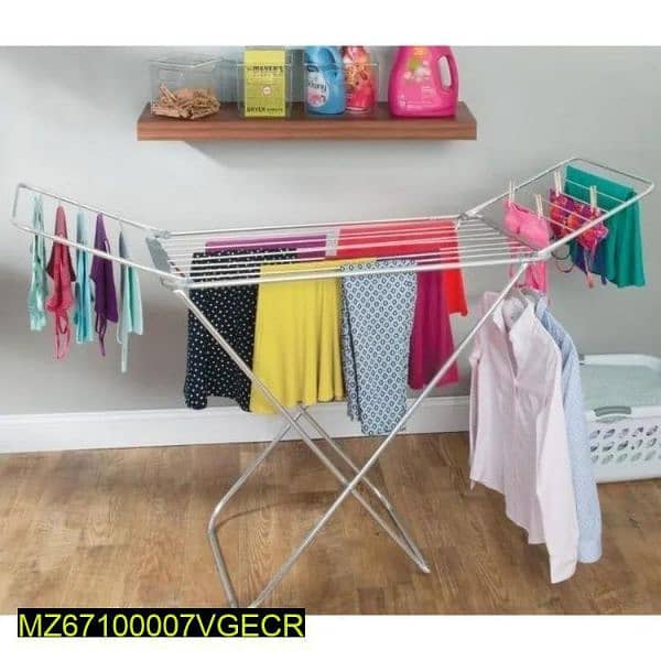 Foldable and adjustable clothes drying stand 2