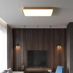 Rectangular Full Copper Ceiling Light Modern Luxury Ultra 0