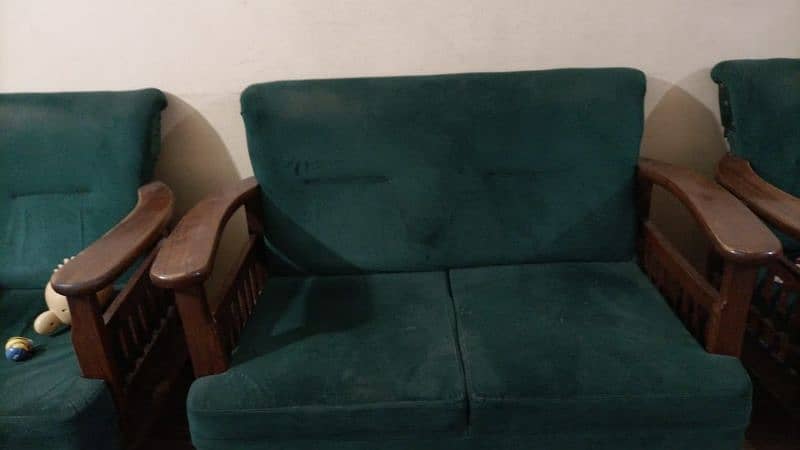 7 seater sofa set emerald green colour 1