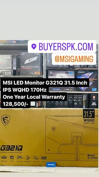 MSI LED Monitor MAG 274UPF 27 Inch IPS 4K UHD 144Hz Price in Pakistan –